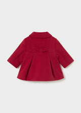 Cappotto a balze neonata - Red