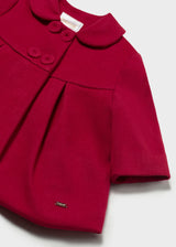 Cappotto a balze neonata - Red