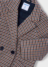 Cappotto in panno bambina - Cannella