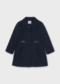 Cappotto in panno elegante bambina - Navy