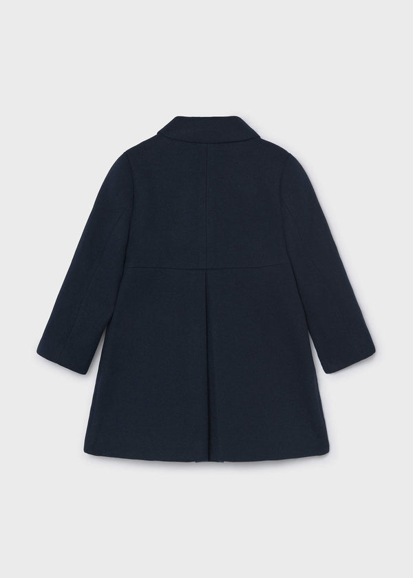 Cappotto in panno elegante bambina - Navy