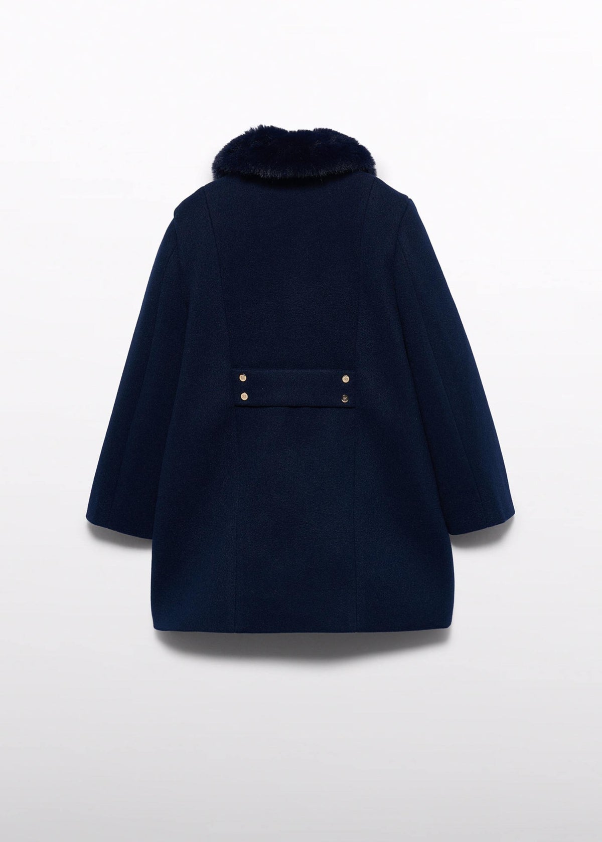 Cappotto Panno Bambina - Navy