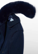 Cappotto Panno Bambina - Navy