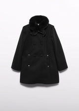 Cappotto Panno Bambina - Nero