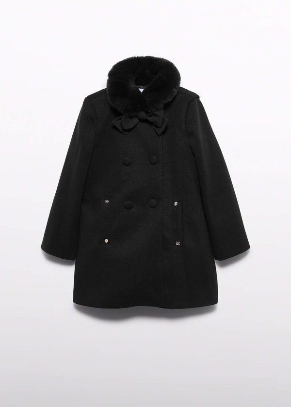 Cappotto Panno Bambina - Nero