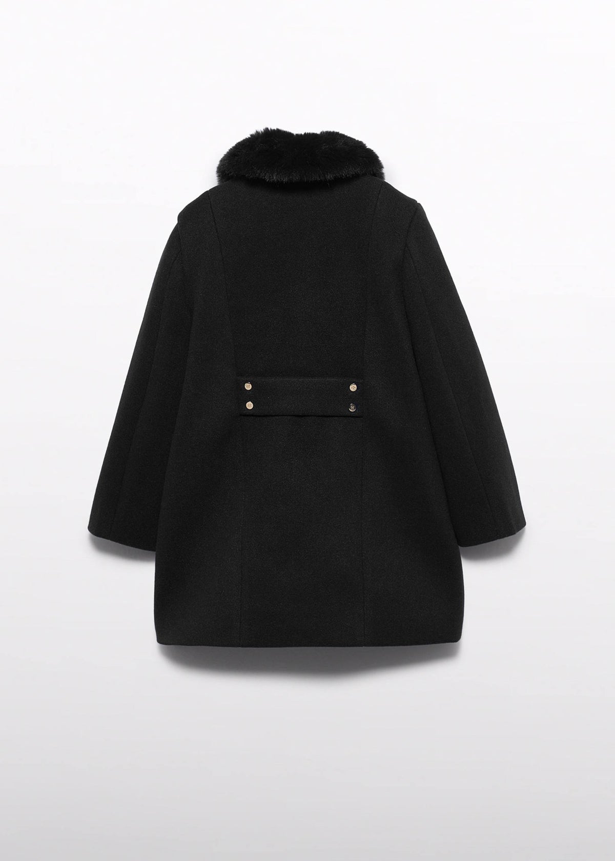 Cappotto Panno Bambina - Nero