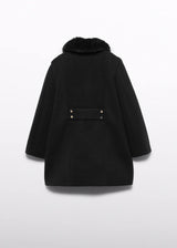 Cappotto Panno Bambina - Nero