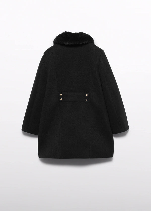 Cappotto Panno Bambina - Nero