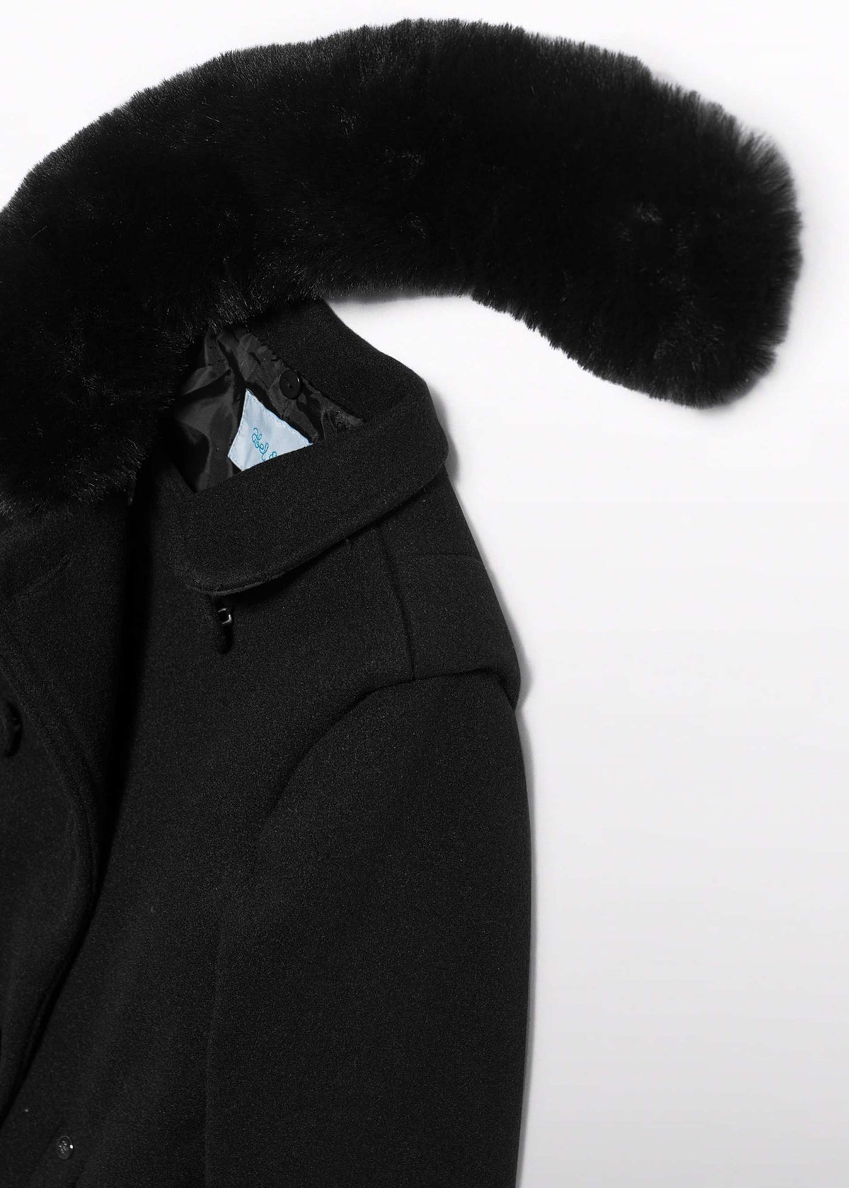 Cappotto Panno Bambina - Nero