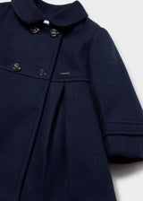 Cappotto panno neonata - Navy