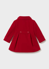 Cappotto panno neonata - Rosso