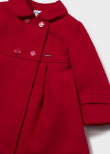Cappotto panno neonata - Rosso