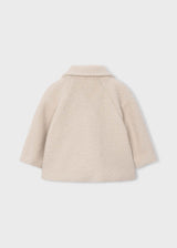 Cappotto teddy con borsa bambina - Biscotto