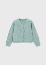 Cardigan a maglia con fiocchi bambina - Mix