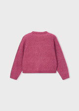 Cardigan a maglia con fiocchi bambina - Mezcla