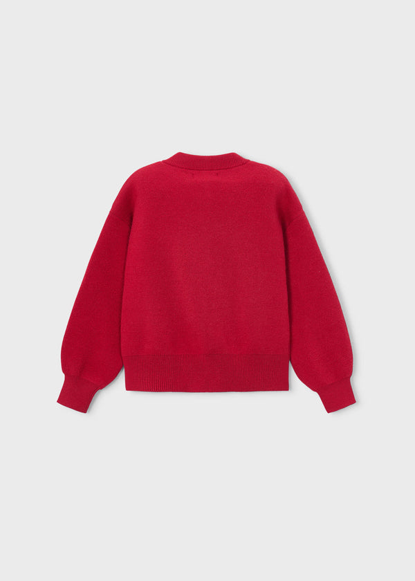 Cardigan bambina - Rosso
