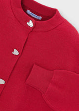 Cardigan bambina - Rosso