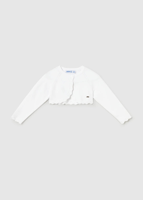 Cardigan bolero basic tricot neonata