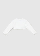 Cardigan bolero basic tricot neonata