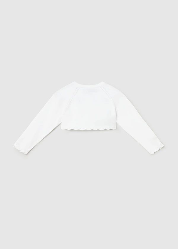 Cardigan bolero basic tricot neonata