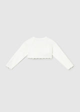 Cardigan bolero basic tricot neonata