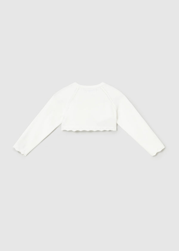 Cardigan bolero basic tricot neonata