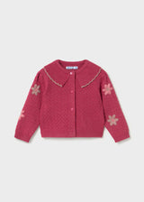 Cardigan in maglia fiori bimba - Mezcla