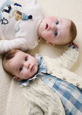 Cardigan in maglia neonata - Ceramica