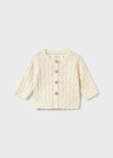 Cardigan in maglia neonata - Ceramica