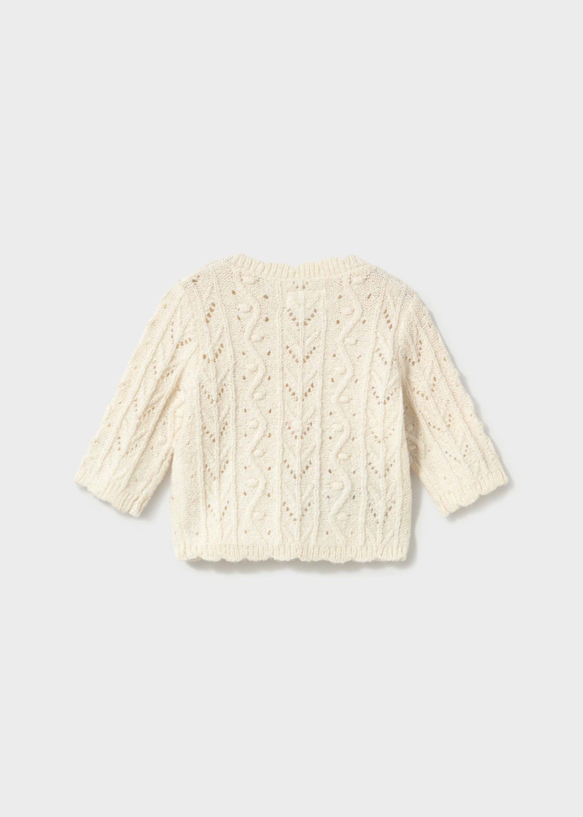 Cardigan in maglia neonata - Ceramica