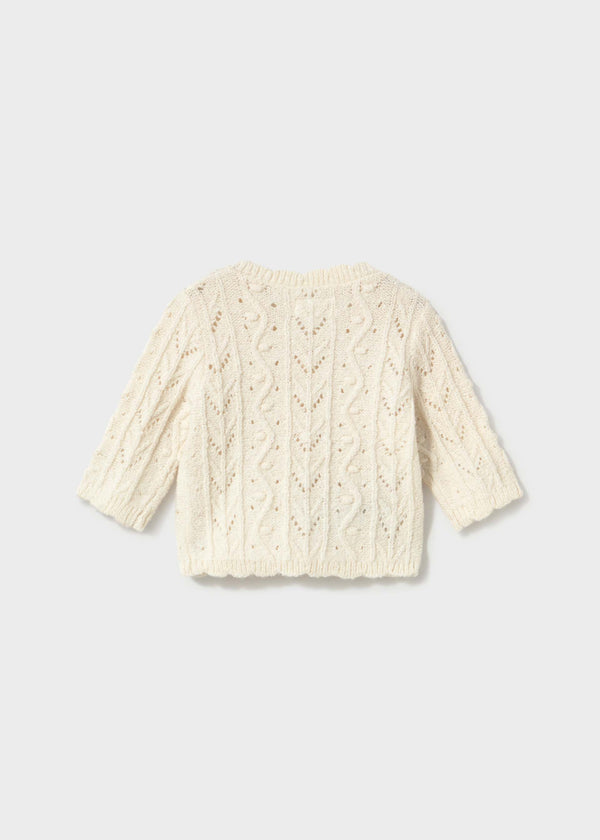 Cardigan in maglia neonata - Ceramica