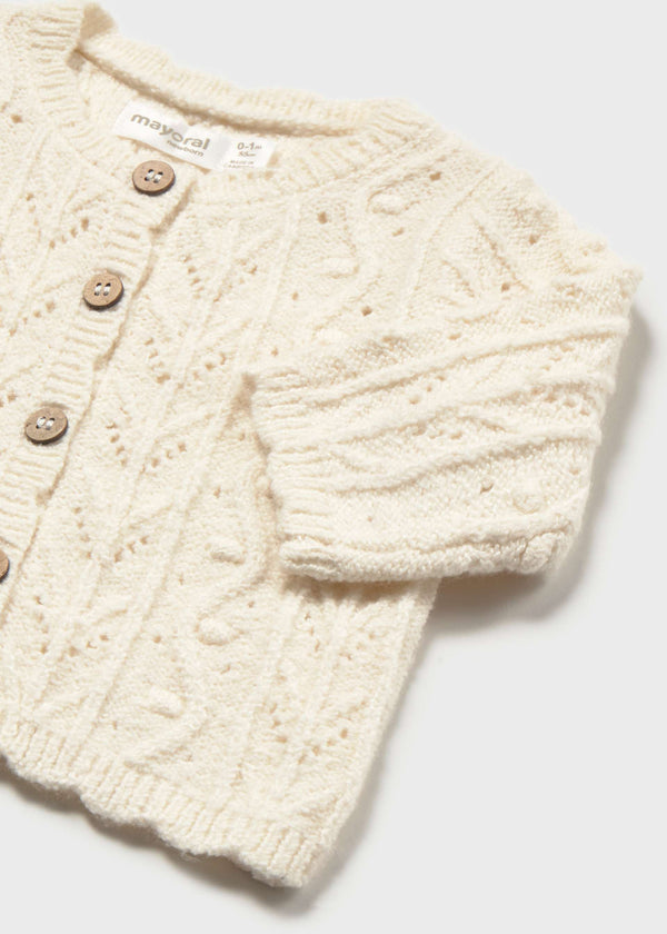 Cardigan in maglia neonata - Ceramica