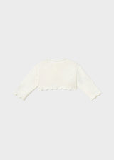 Cardigan tricot cerimonia neonata - Ecru