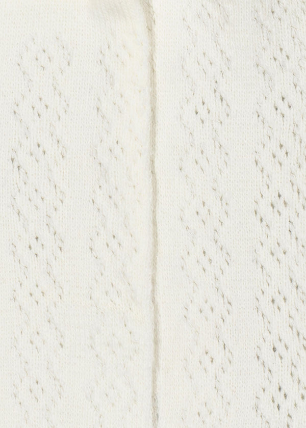 Collant trafori neonata - Panna
