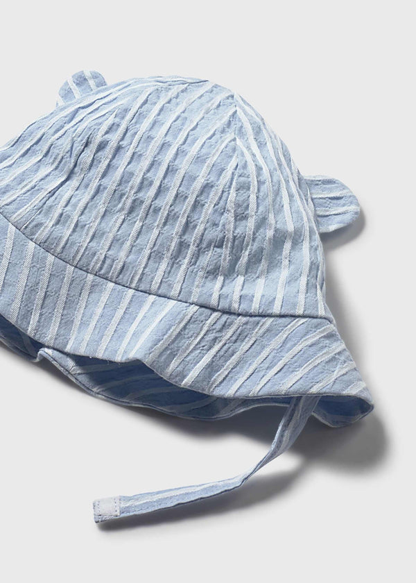 Completo 3 pezzi con cappello con orecchie neonato - Cielo