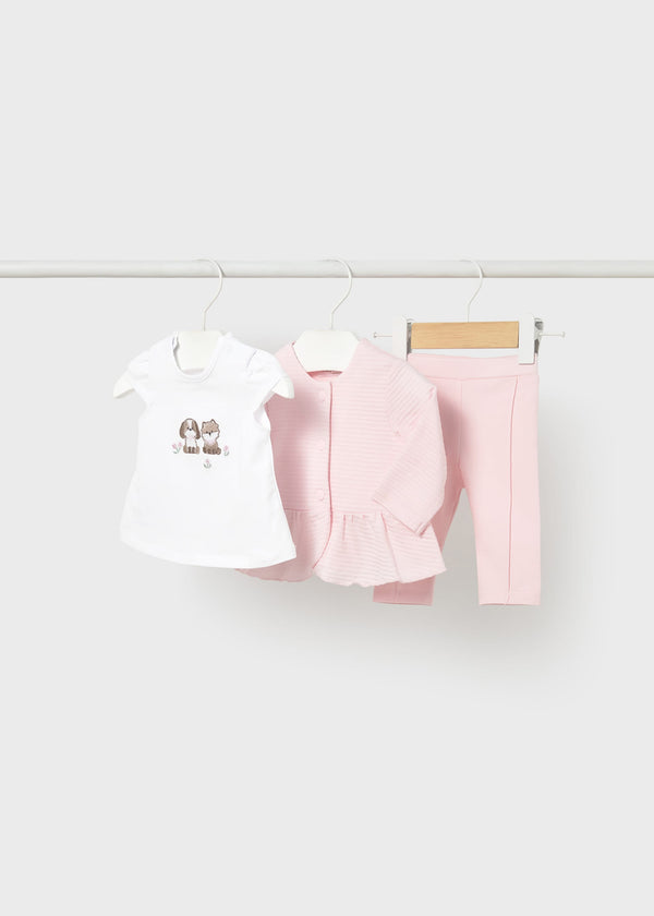 Completo 3 pezzi con giacca neonata - Baby