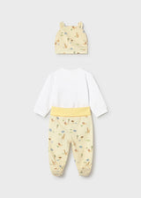 Completo 3 pezzi ghettina neonato - Sunny