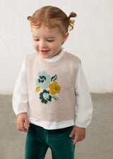 Completo 3 pezzi gilet bimba - Ninfea