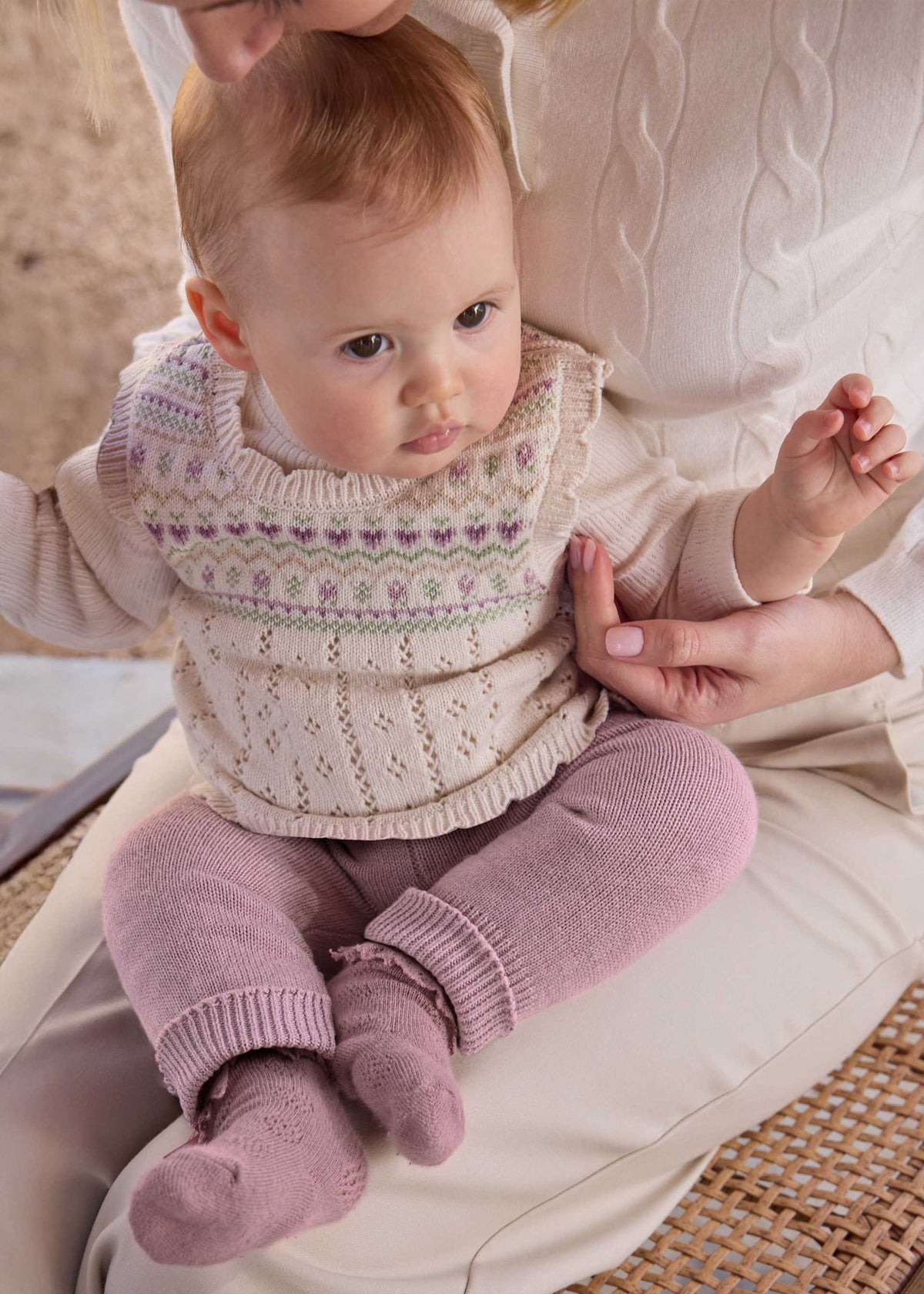 Completo 3 pezzi gilet neonata - Vigore