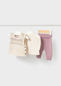 Completo 3 pezzi gilet neonata - Vigore