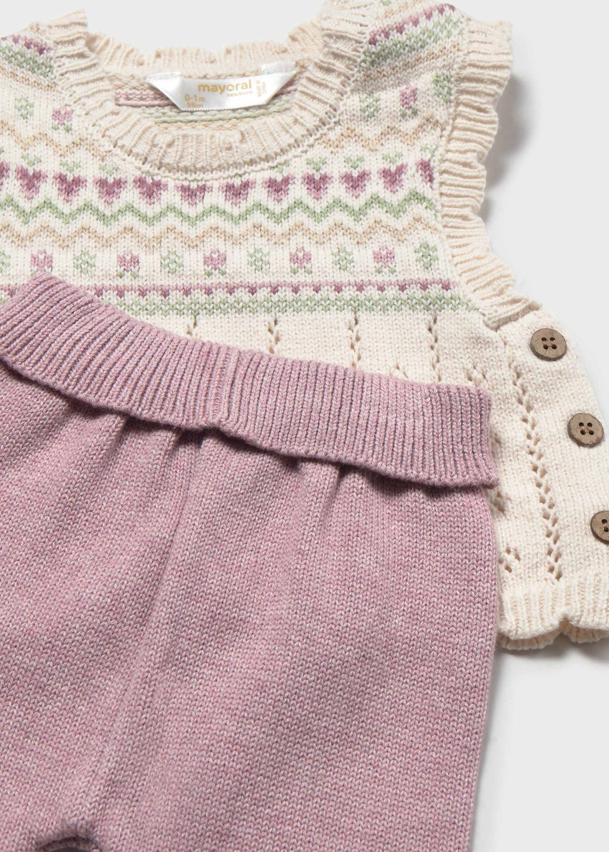 Completo 3 pezzi gilet neonata - Vigore