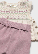 Completo 3 pezzi gilet neonata - Vigore