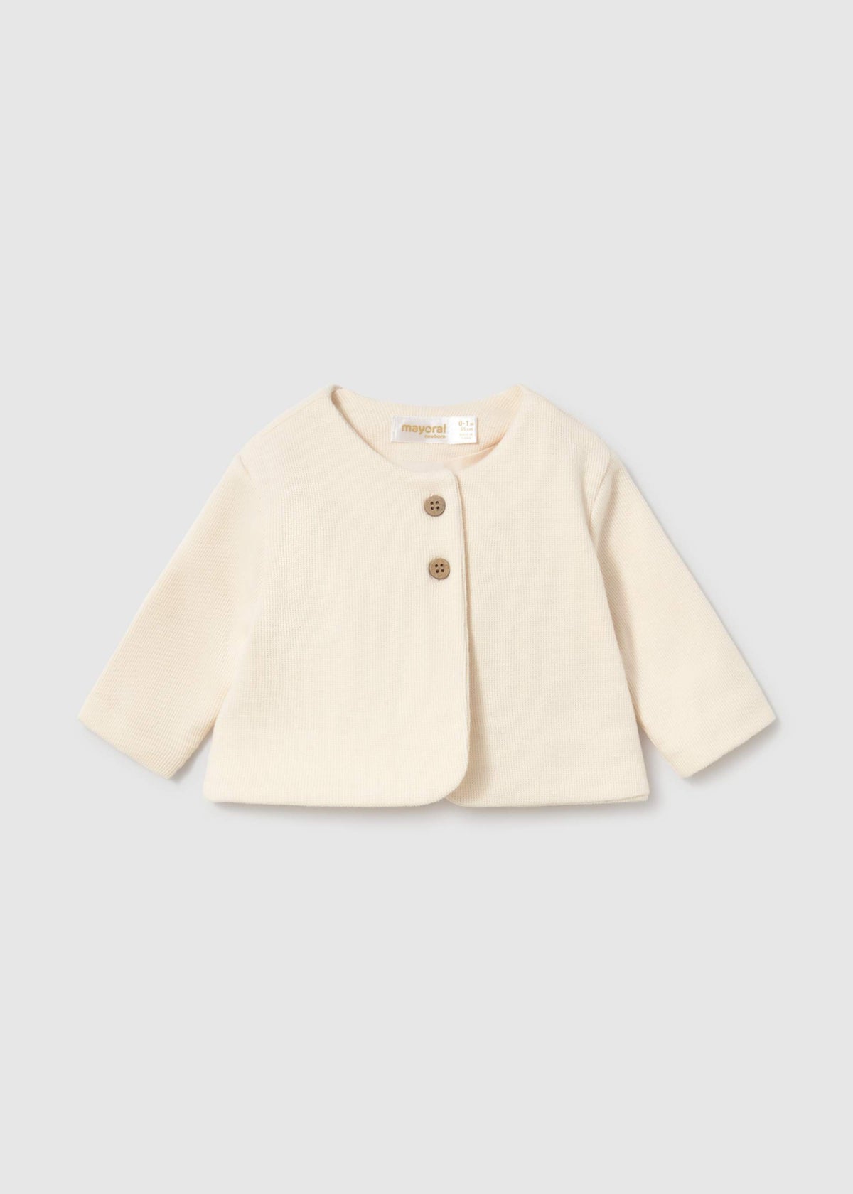 Completo 3 pezzi gonna neonata - Crema