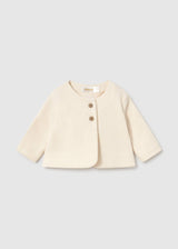 Completo 3 pezzi gonna neonata - Crema