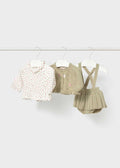 Completo 3 pezzi gonna neonata - Laurel