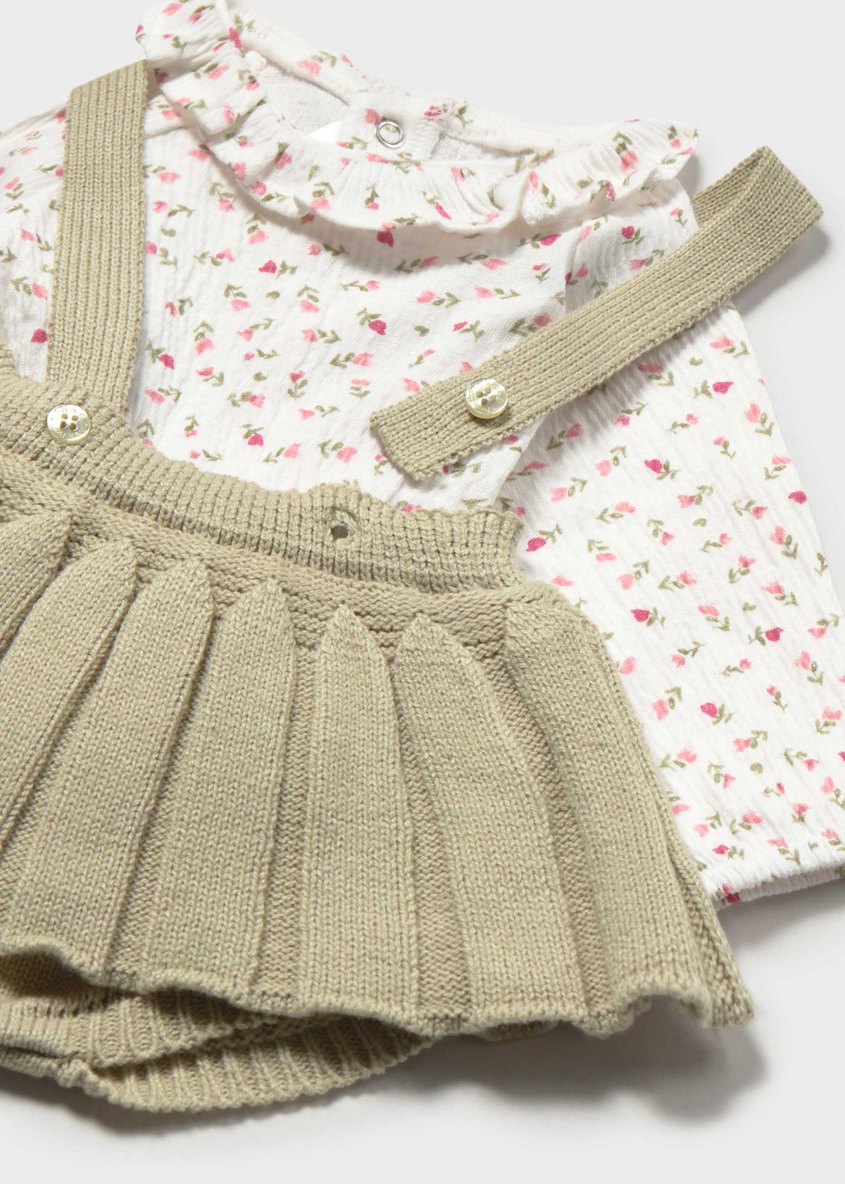 Completo 3 pezzi gonna neonata - Laurel