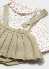 Completo 3 pezzi gonna neonata - Laurel
