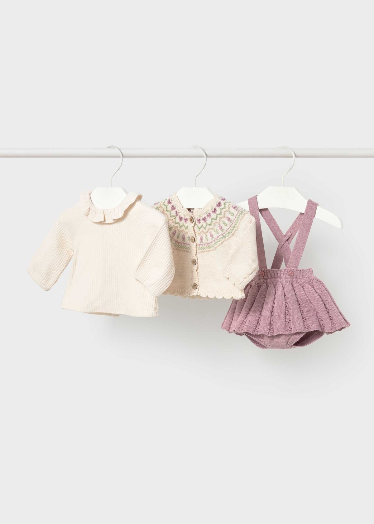 Completo 3 pezzi gonna neonata - Vigore