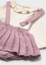 Completo 3 pezzi gonna neonata - Vigore