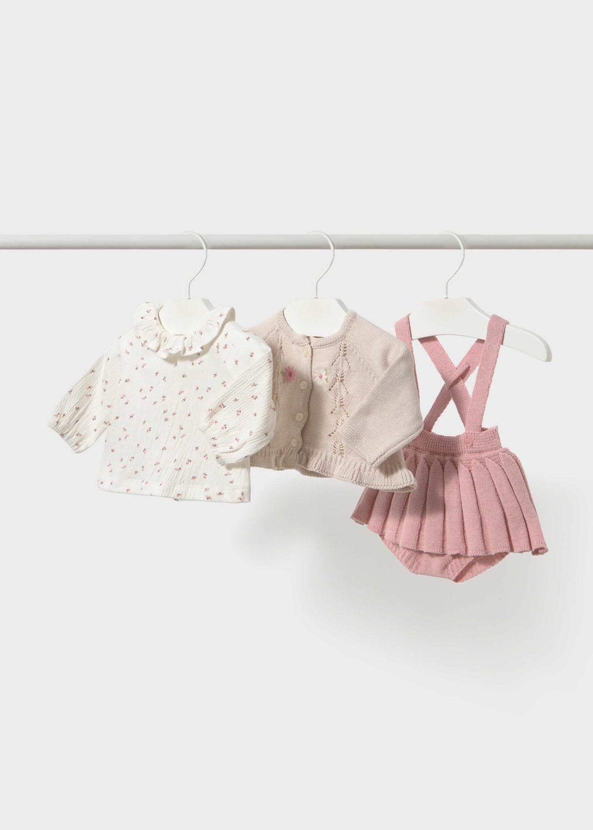 Completo 3 pezzi gonna neonata - Vigore